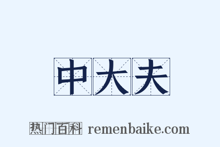 中大夫是什么意思的图片